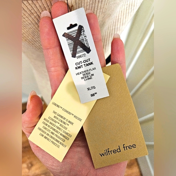 NWT Aritzia Wilfred Free Cut Out Knit Tank Dress - Picture 5 of 11